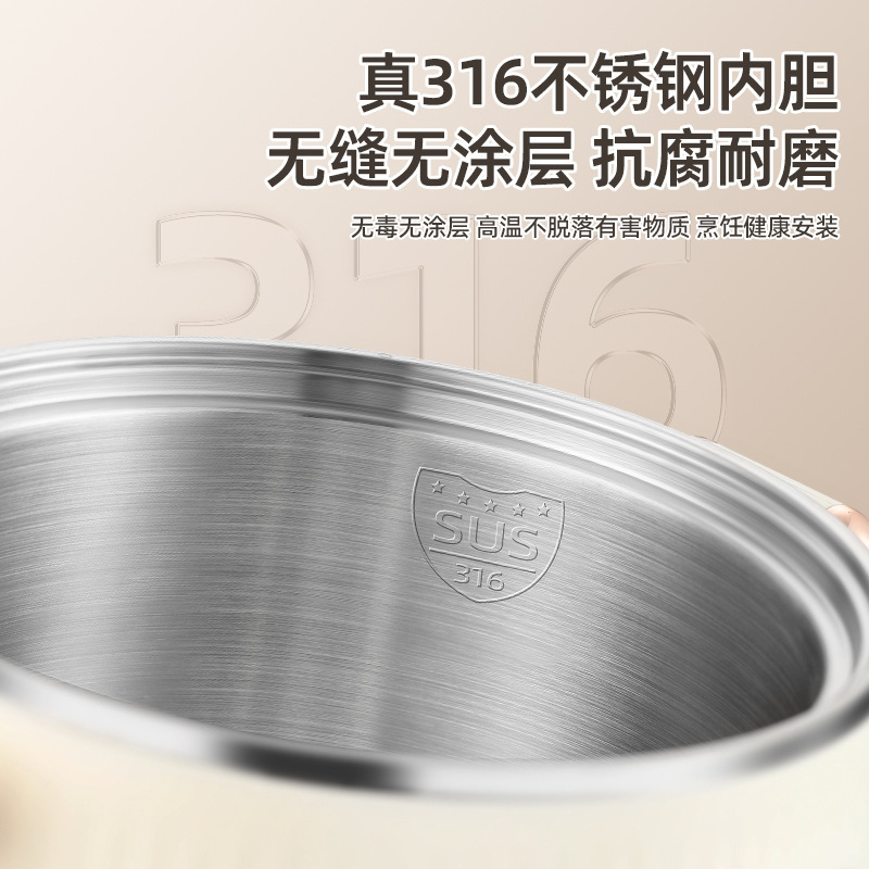 志高家用蒸饭煲汤煮粥炖汤炖燕窝炖盅专用陶瓷电炖锅婴儿辅食锅|undefined