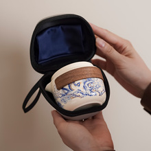 便携式旅行茶具套装户外一人独饮一壶两杯快客杯茶具外出行携带包