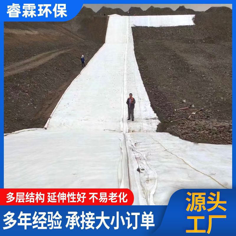 复合土工膜河道治理复合膜防漏防渗护坡固废填埋hdpe两布一布一膜