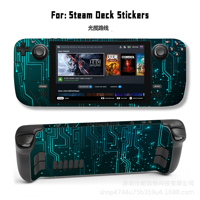 Подходит для наклейки Steam Deck, наклейка на Steam Deck Patch, Steam Panda, вручную, персональный пиксель