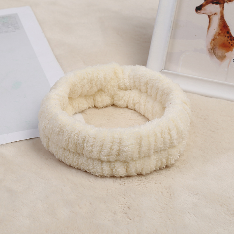 기계 재봉 머리띠-아이보리 (싱글)(6*19cm 29g)