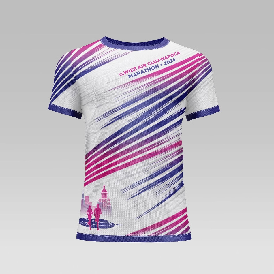 Ropa de atletismo de secado rápido para hombres y mujeres impresa personalizada para estudiantes de carrera de sprint prueba física de entrenamiento de entrenamiento de maratón