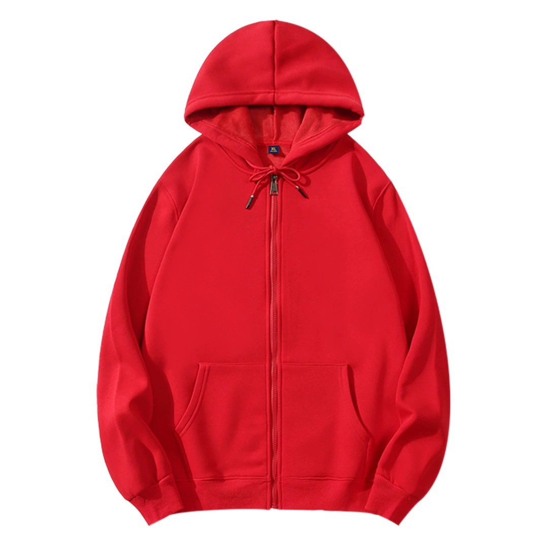 Толстовка-пуловер из плотного хлопка на флисовой подкладке с капюшоном и молнией для командных мероприятий и корпоративов, с возможностью нанесения логотипа