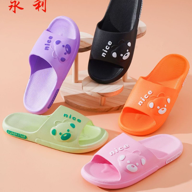 Wynn Factory 25 оптовая продажа масляного цвета ПВХ пластик женские тапочки пара трендовые домашние тапочки в ванной комнате слово тапочки