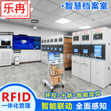 智慧档案室密集柜恒温恒湿防尘智能档案库房十防RFID档案馆密集架