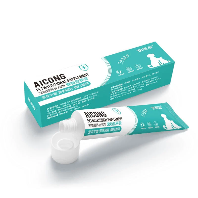 Питательная паста для кошек и собак, подходит для котят и щенков, способствует увеличению веса, предотвращает выпадение шерсти и дополняет питание. Прямая поставка от производителя.