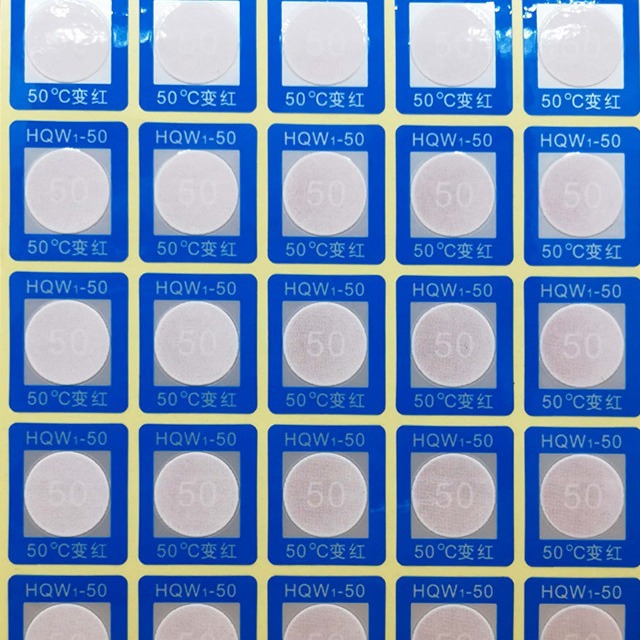 60度不可逆型测温贴片 温度标签 热敏试纸 感温贴 示温片 测温纸