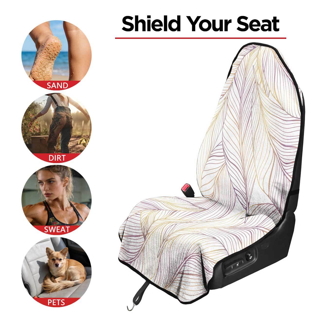 Car seat towel cover front seat protector suitable for gym and exercise, universal for all seasons, car use 132