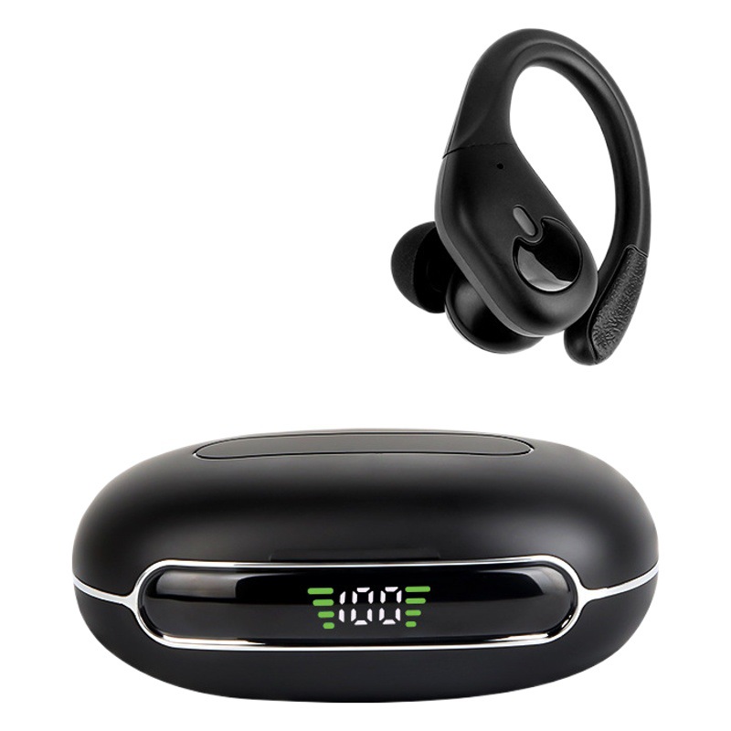 Tecnología inteligente de reducción de ruido digital auricular inalámbrico montado en el oído deportes no pueden deshacerse de auriculares Bluetooth estéreo bilateral