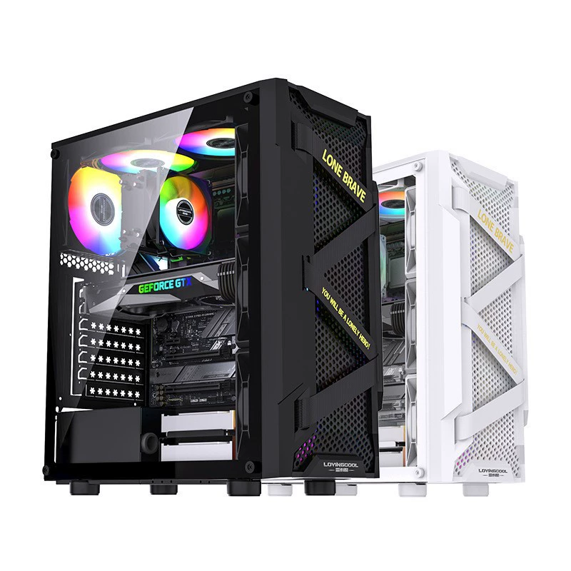 LBL LOVINGCOOL Шасси боковое прозрачное закаленное стекло настольный ATX хост-бокс киберспорт игровой настольный компьютерbox
