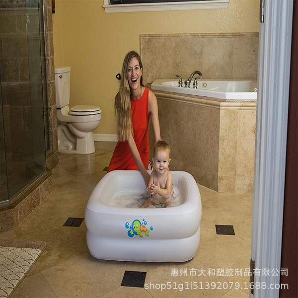 Inflatable children's square swimming pool PVC for bath play in…