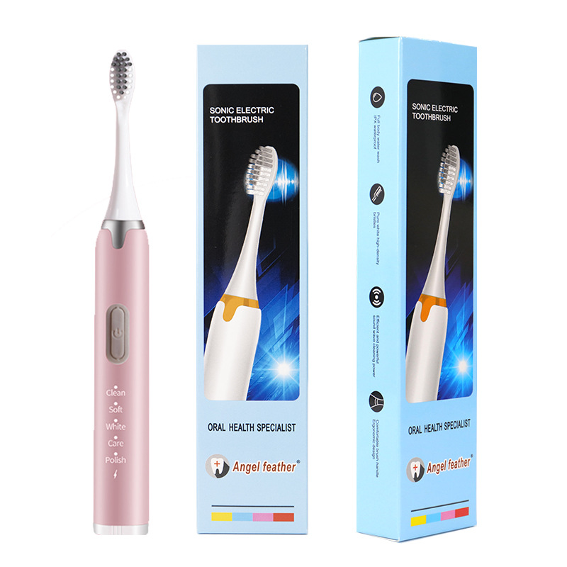 Carga de 5 velocidades Cepillo de dientes eléctrico de lana suave para adultos Impermeable para parejas Cepillo de dientes de limpieza gingival al por mayor Limpieza y blanqueamiento