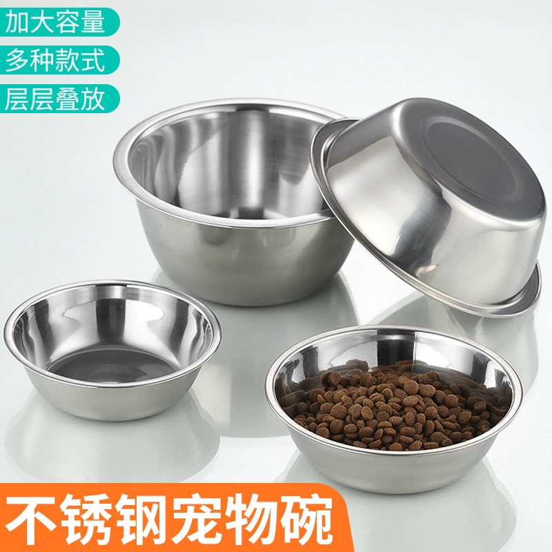 Из нержавеющей стали Pet чаша лайнер собака еда чаша кошка собака чаша домашнее животное Кошка Чаша Собака Чаша для печати логотип