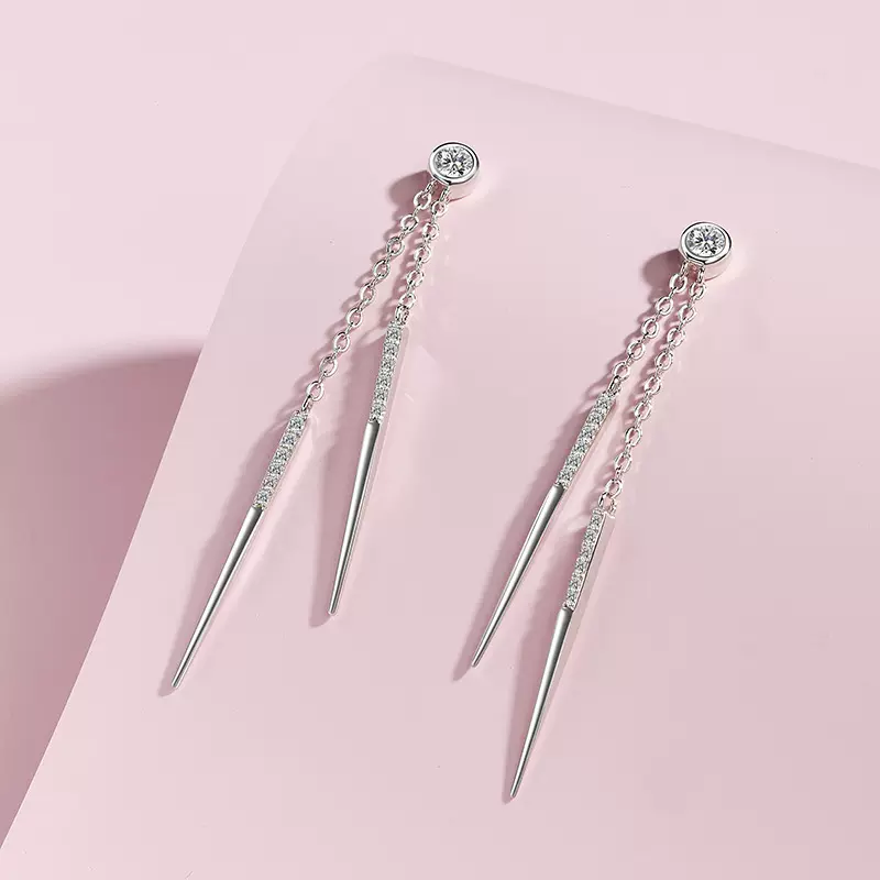 摩天轮原创爱的碰撞耳钉女夏轻奢小众s925纯银新款高级感跨境热卖