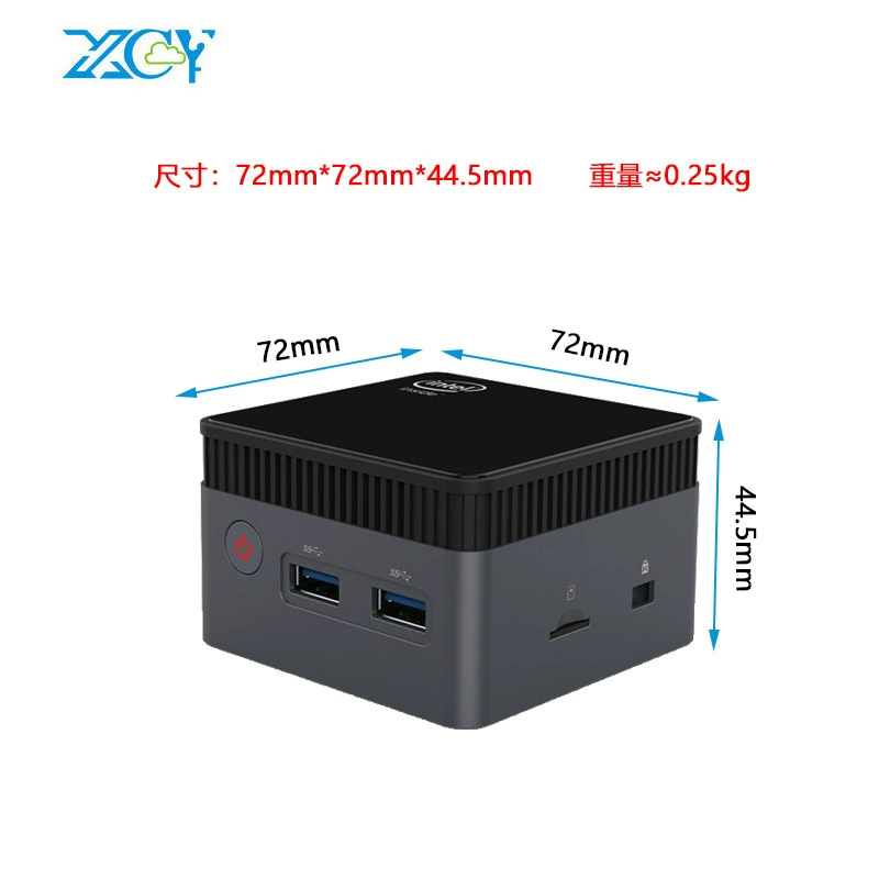 研德智能 Mini host N100 маленький хост quad-core домашний офис развлекательный мини ПК