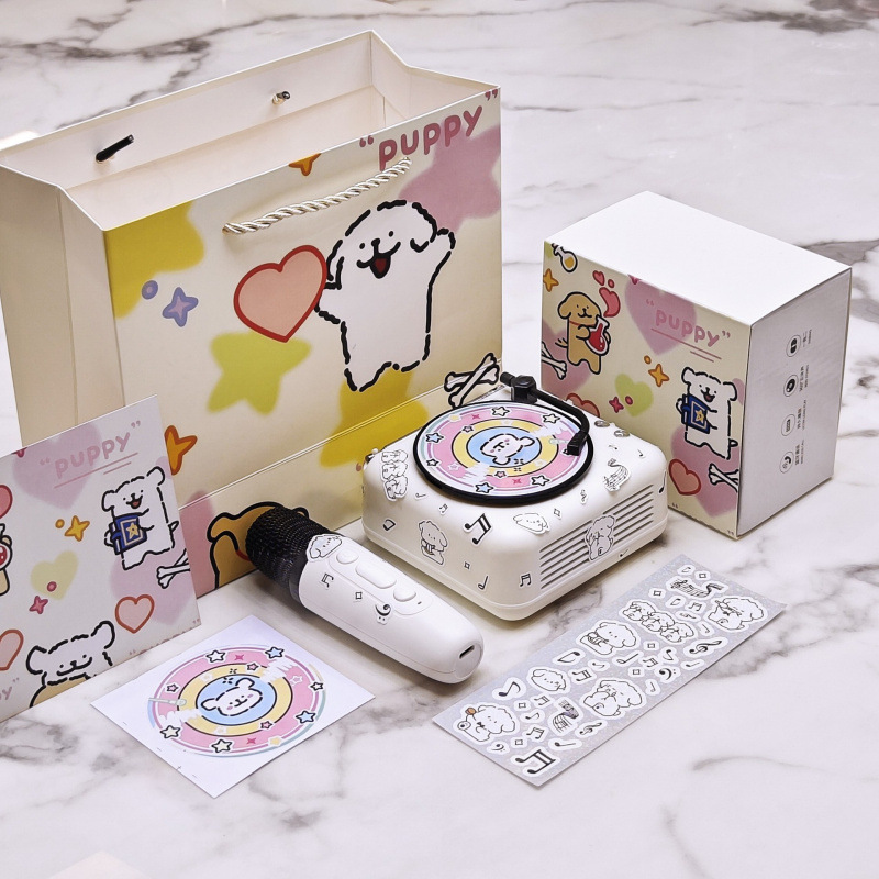 Line Puppy 誕生日プレゼント Bluetooth 小型オーディオスピーカー 男の子が女の子の親友に贈る実用的な高級卒業式|undefined