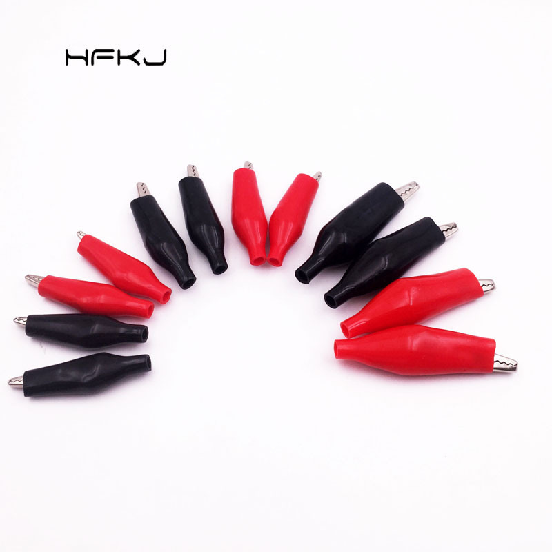 Red and Black Sheath Crocodile Clip Small Battery Power Clip Power Cord Test Clip Small Medium Large Crocodile Clip Red and Black Sheath Crocodile Clip Small Battery Power Clip Power Cord Test Clip Small Medium Large Crocodile Clip