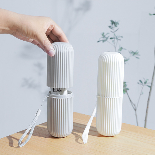 Simple portable travel toothbrush box set wash cup with lid toothpaste tube toothbrush storage box mouthwash cup