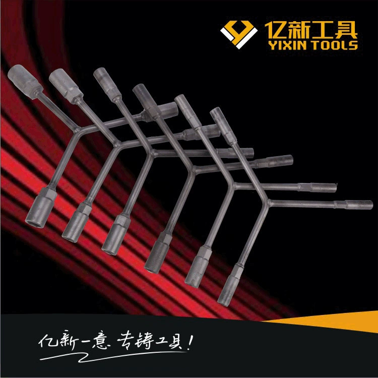 Аппаратные инструменты Yixin Внешний шестигранный тройной ключ 8-19 дюймов Y-образный торцевой ключ из хромованадиевой стали