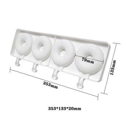 Sanxin 4-piece helado molde de silicona DIY paleta Popsicle fabricante de helados herramienta abrasiva de silicona Amazon