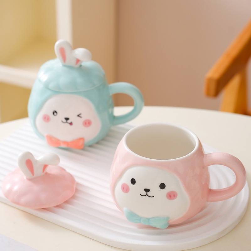 Tazas de dibujos animados creativos tazas de cerámica tazas de agua tazas de copas de copas de bebidas de niños regalos regalos al por mayor