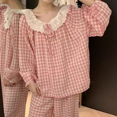 睡衣女秋季长袖甜美云朵棉居家公主可爱可外穿爆款foreign trade