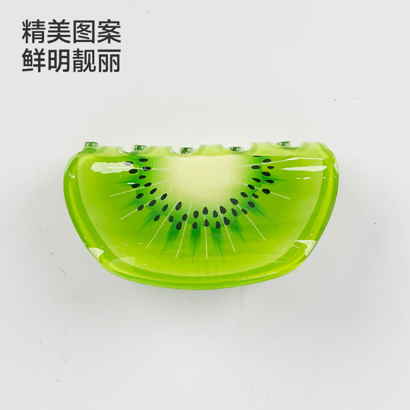 跨境夏日西瓜水果抓夹后脑勺盘发抓夹高级感鲨鱼夹发抓发卡发饰|undefined
