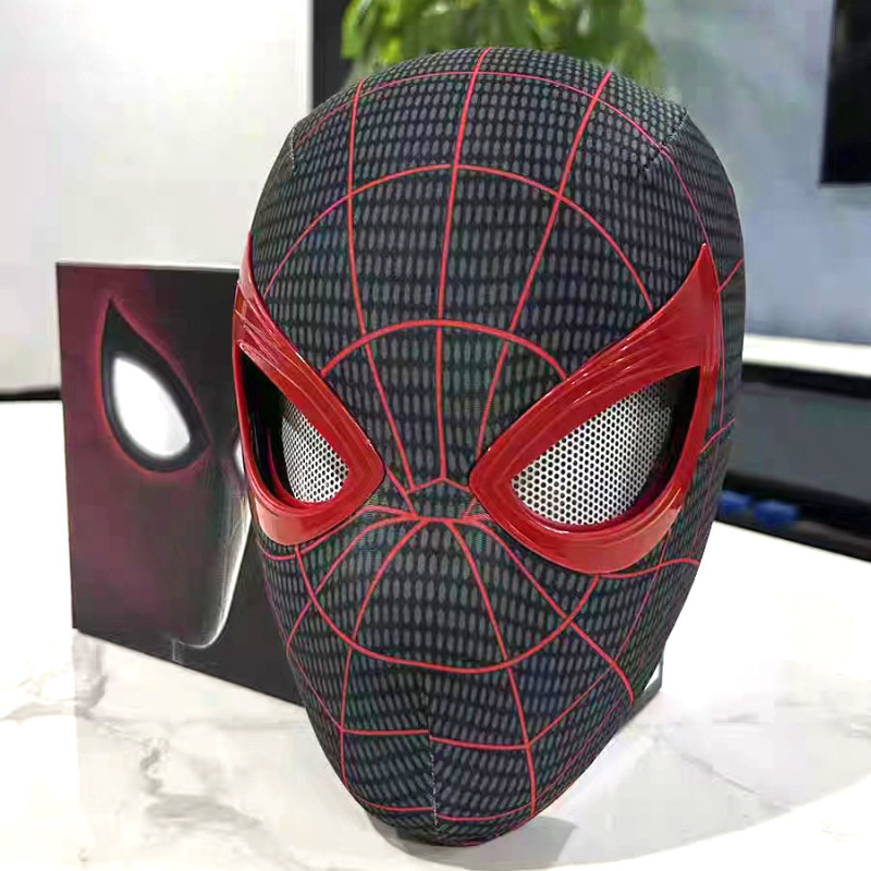 クロスボーダー Amazon ゲームバージョン マイルズ スパイダーマン ヘッドギア 目が動く ハロウィン コス マスク|undefined