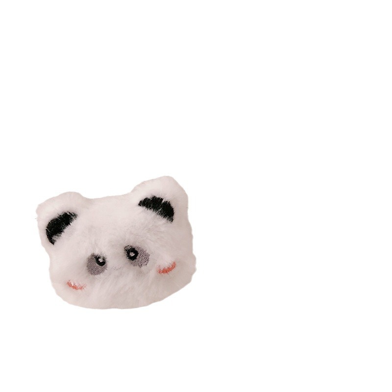 Anillo de pelo de peluche de dibujos animados osos lindos gatitos cuerda de cabello de niña universal de alta elasticidad atada cabeza de banda de goma adornos para el cabello