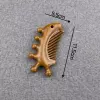 Dragon and Phoenix Sandalwood Comb Multi-purpose (Rabbit Style)
