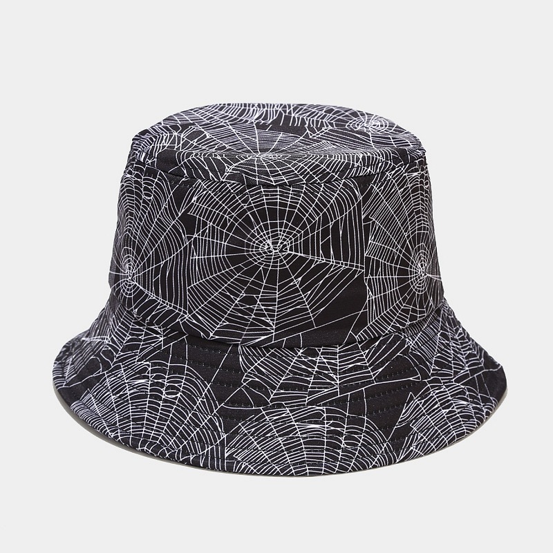 Wide Eaves Rim Unisex Hip-hop Retro Color Block Wide Eaves Bucket Hat