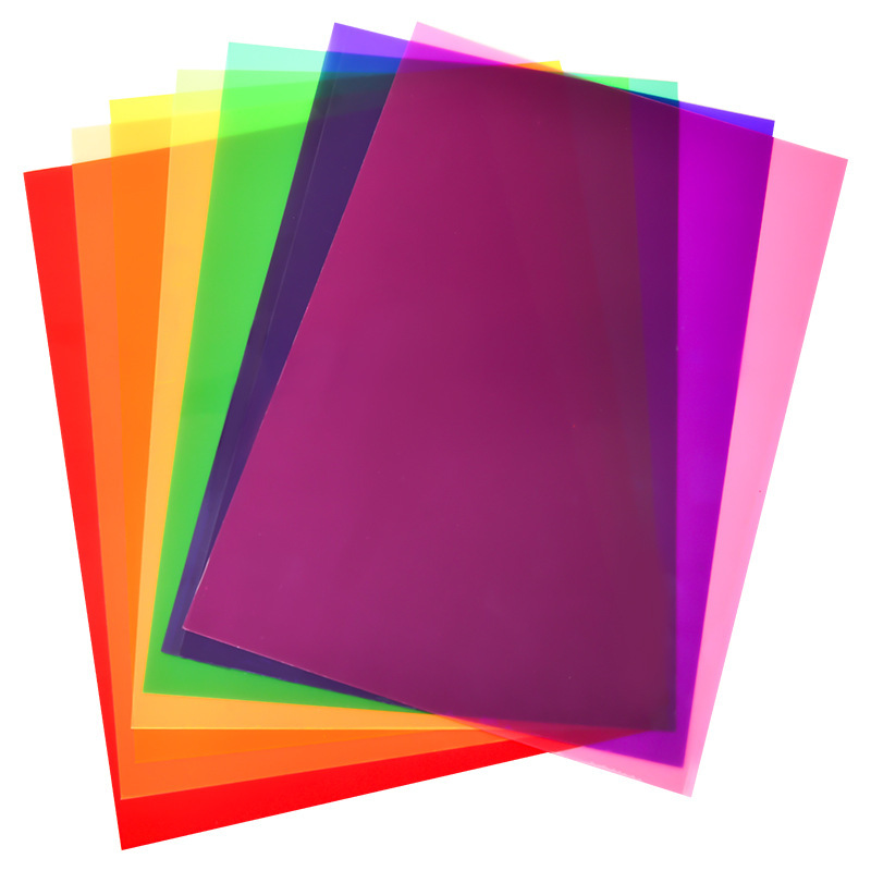 Color PVC film A4 red
