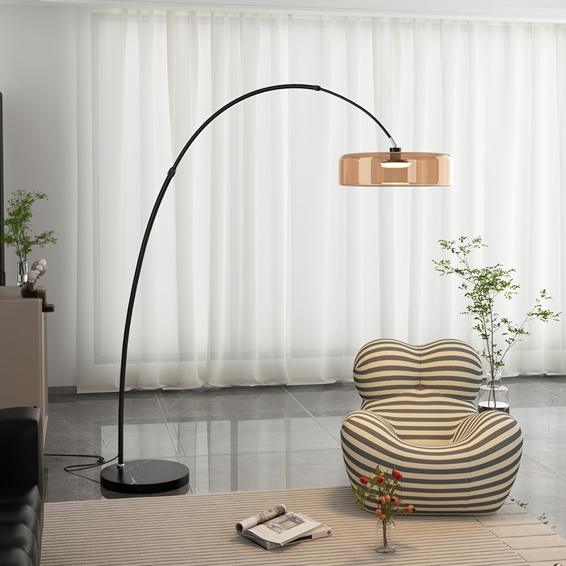 Brown Italian Light Luxury High-End Fishing Lamp Living Room Sofa High-Value Floor Lamp Decoration Atmosphere Bedroom Reading Brown Italian Light Luxury High-End Fishing Lamp Living Room Sofa High-Value Floor Lamp Decoration Atmosphere Bedroom Reading