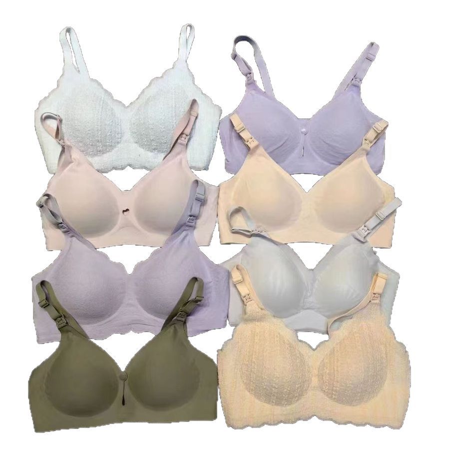 Ropa interior de lactancia, senos pequeños, recolección, anti-flacidez, lactancia posparto, sujetador de leche materna, mujeres embarazadas, período delgado de verano durante el embarazo