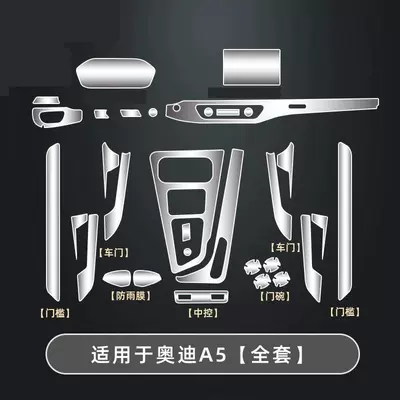 Car interior film: Center Console Interior Decoration Supplies - 20-25-models-a5-full-set-of-interior-film-remark-model-year-when-placing-order