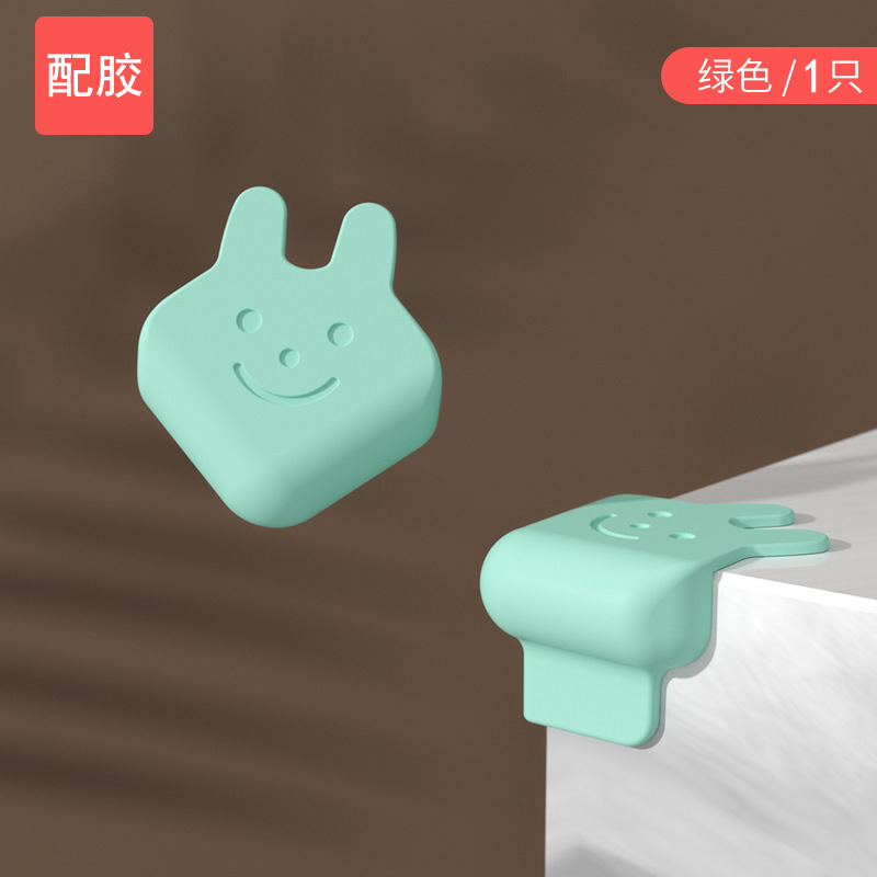 Animales transfronterizos Conejo Silicona Esquina de mesa Esquina de protección Esquina anticolisión Esquina anticolisión para niños Equipo de protección de seguridad para bebés