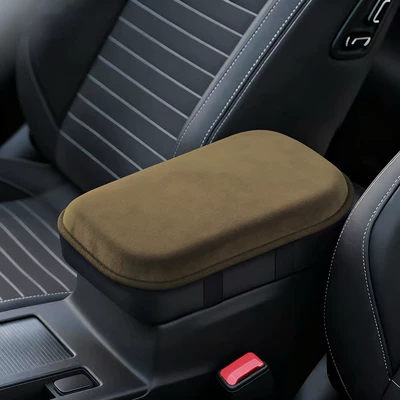 Armrest Box Pad, Armrest box pad - khaki-thick-plush-style