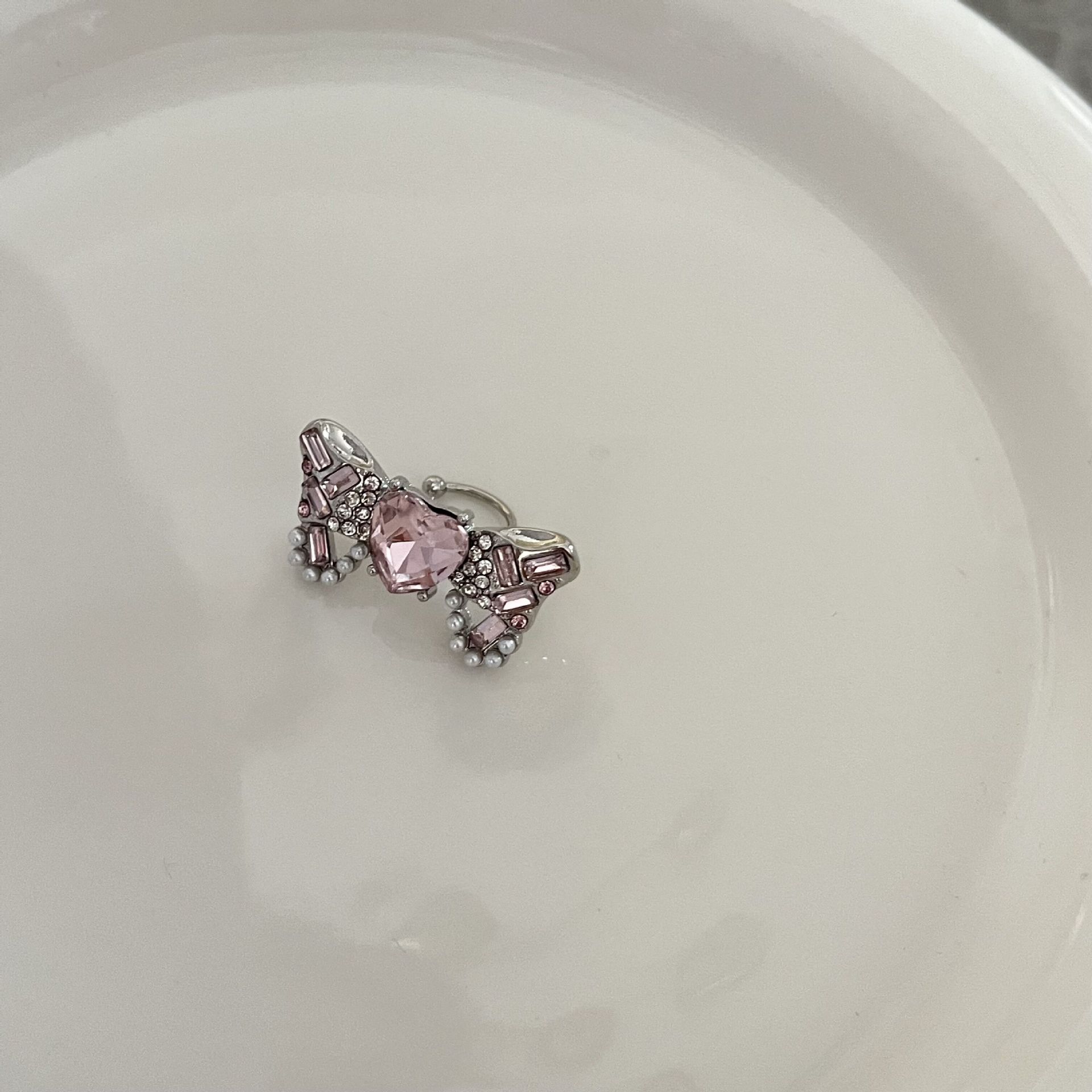 Fashion Heart Shape Alloy Inlay Rhinestones Womenu0027S Pendant Necklace