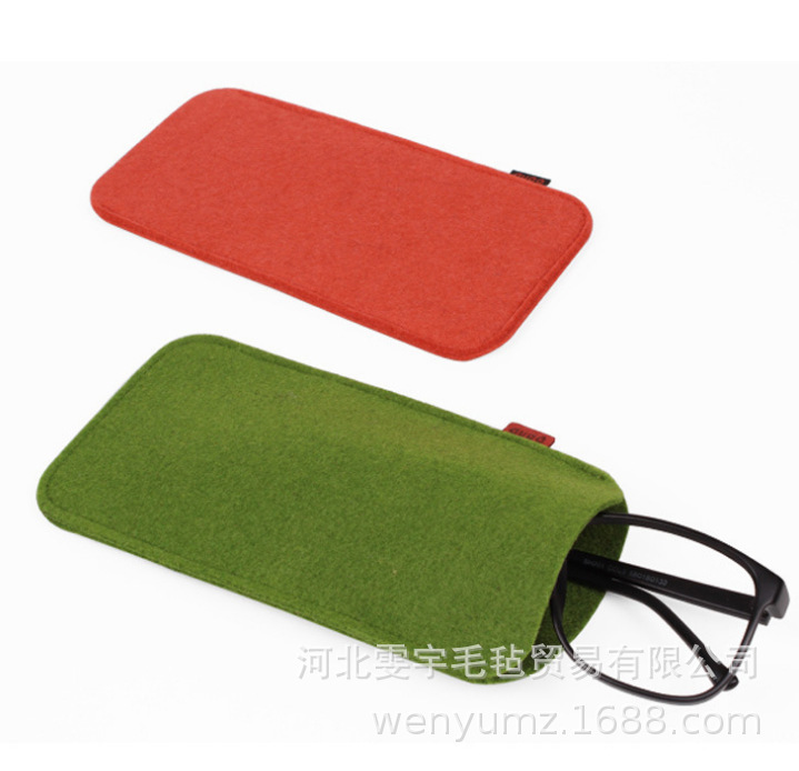 毛毡眼镜袋太阳镜眼镜盒礼品毛毡眼镜包毛毡收纳包收纳筐定制logo