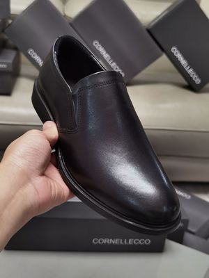 外贸品牌头层牛皮鹤山工厂高档套脚商务休闲软底真皮男鞋正装鞋子|ms