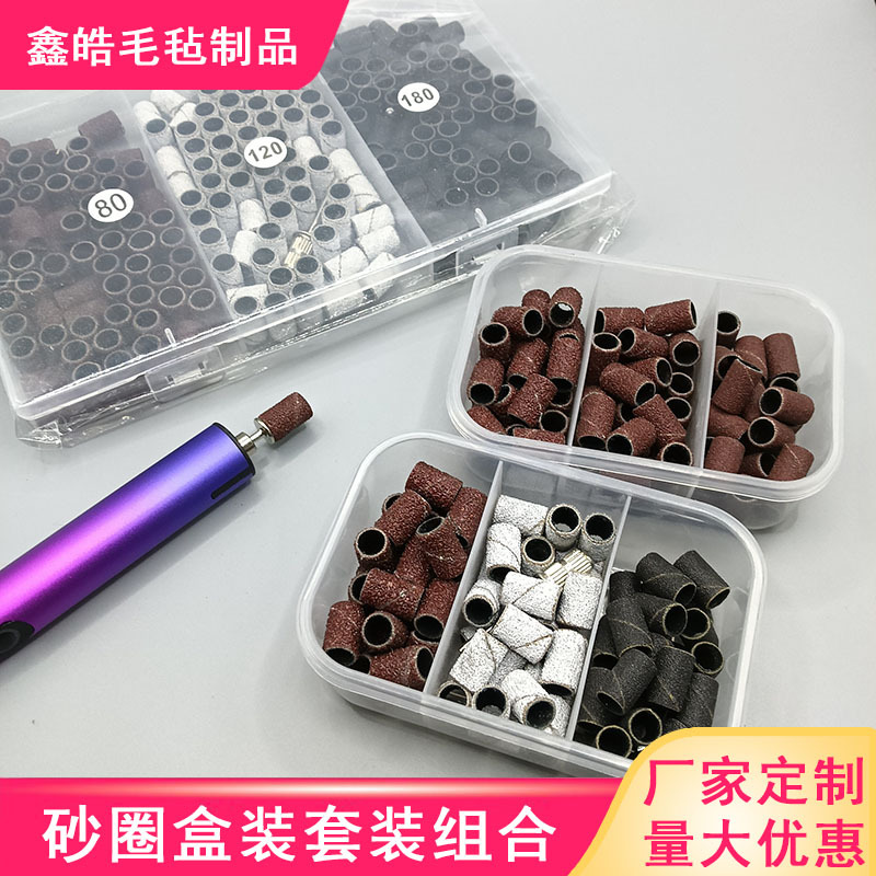 Juego de Anillos de Pulido para Uñas, con Eje para Máquina de Pulir, Anillos de Pulido Coloridos con Grano de Diamante