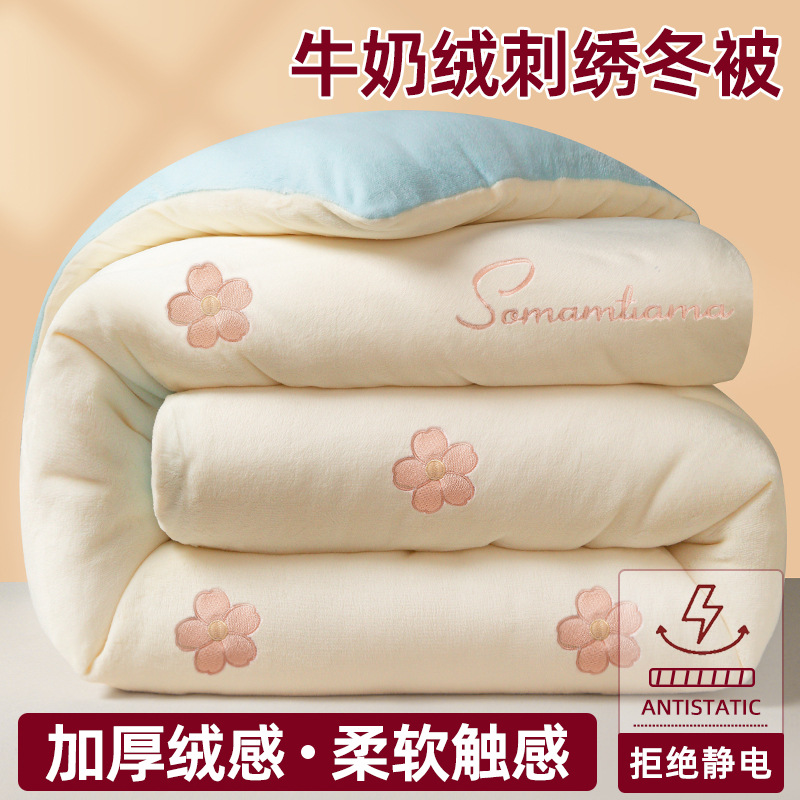 edredón de invierno edredón de algodón de invierno dormitorio de estudiantes individuales edredón de invierno edredón cálido edredón de cama doble edredón de lana