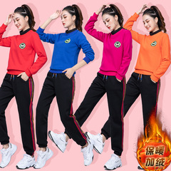 Tingzi Mei Square Dance Costume New Set Autumn/Winter Thicken Padded Fitness Dance Group Performance Suit for Adult Women