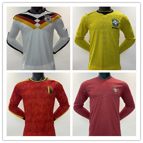Directly from the Manufacturer: 2627 New National Team Long-Sleeve Sports Tops from Germany, Portugal, Belgium, Japan, and Brazil