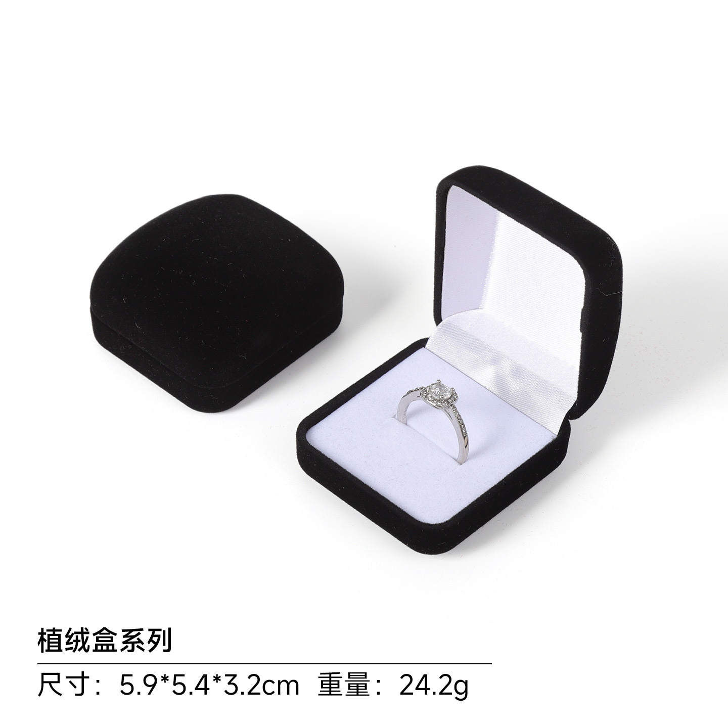 Caja Organizadora de Joyas y Anillos de Franela para Guardar Joyas
