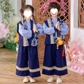 六一儿童演出服三月三少数民族服表演服儿童民族风唐装男女童汉服