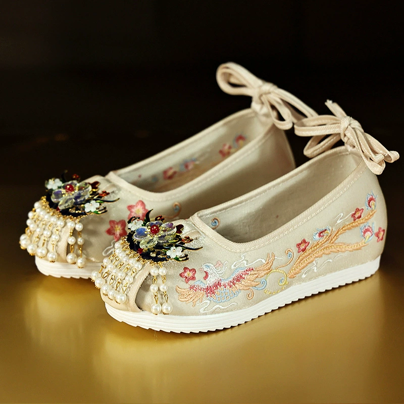 Xiuhe Fu Свадебные туфли вышитые туфли Женский китайский стиль