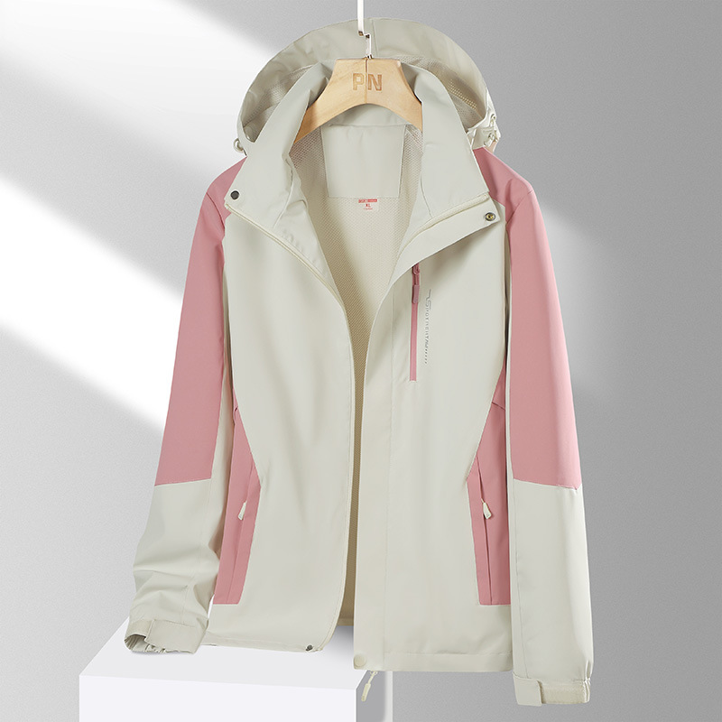 2024 primavera y otoño chaqueta de pareja delgada deportes al aire libre hombres y mujeres pareja chaqueta impermeable a prueba de viento