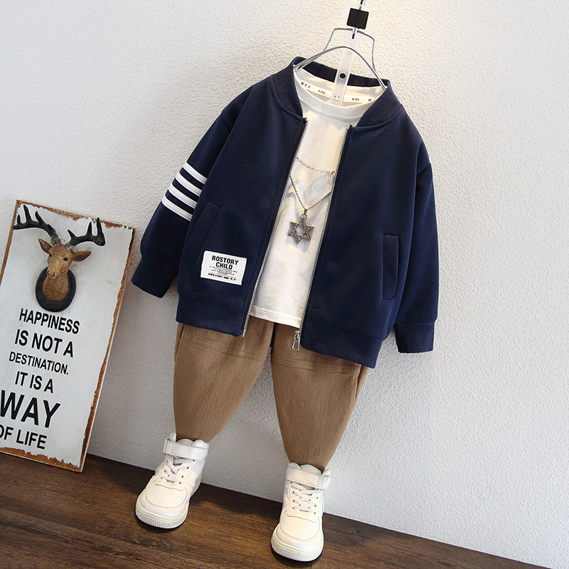 5782 Chaquetas de otoño para niños Chaquetas de rebeca para niños Chaquetas de béisbol para niños Chaquetas de moda