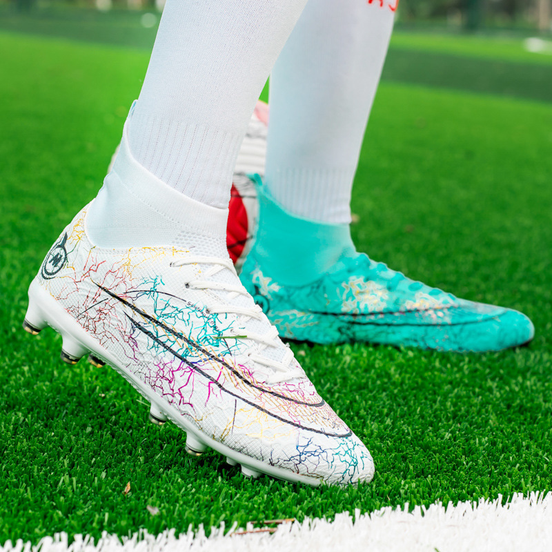 Binbinniao más tamaño de los nuevos hombres de fútbol transpirable zapatos de fútbol de hierba de Interior de uñas largas y cortas zapatos de fútbol